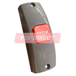 PDP00015-Bell Push with Grey Body and Red Stop Button for Vertical Mounting-PSV Parts Direct