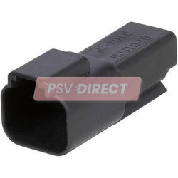 PDP00042-DT Sealed Connector Receptacle, Inline, 2 Way, Cable Size 0.5 -2mm, 13A, 250VDC, DT04-2P-E004-PSV Parts Direct