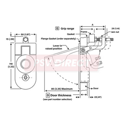 PDP00081-Southco C5-11-25 Style Compartment Lock-PSV Parts Direct