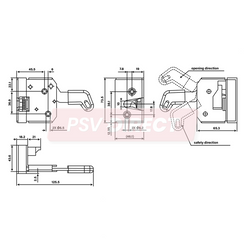 PDP00099-Right Hand Door Lock, without Safety Catch-PSV Parts Direct