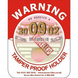 PDP00240-Secur-i-disc Tamper Proof Tax Disc Holder-PSV Parts Direct