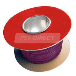 PDP00656-Single Core PVC Thin Wall Auto Cable 32/0.20mm 1.00mm2 16.5A 100 Metre Roll, Purple-PSV Parts Direct