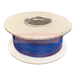 PDP00662-Single Core PVC Thin Wall Auto Cable 32/0.20mm 1.00mm2 16.5A 100 Metre Roll, Blue/Red-PSV Parts Direct