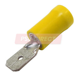 PDP00724-Yellow Blade Terminal, Connector Size 6.3mm, Conductor Size 3 – 6mm², Cable Size 44 – 84/0.30mm-PSV Parts Direct