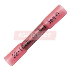 PDP00731-Red Self Adhesive Heat Shrink Butt Connector, Conductor Size 0.5-1.5mm², Cable Size 9-21/0.30mm-PSV Parts Direct