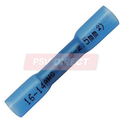PDP00732-Blue Self Adhesive Heat Shrink Butt Connector, Conductor Size 1.5-2.5mm², Cable Size 21-35/0.30mm-PSV Parts Direct