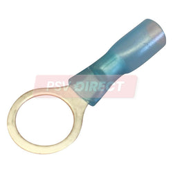 PDP00737-Blue Insulated Heat Shrinkable Ring Terminal, Connector Size 10.5mm, Conductor Size 1.5-2.5mm², Cable Size 21-35/0.30mm-PSV Parts Direct