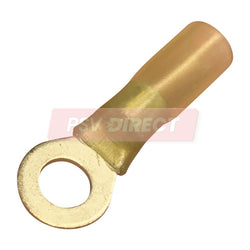 PDP00739-Yellow Insulated Heat Shrinkable Ring Terminal, Connector Size 6.5mm, Conductor Size 4-6mm²-PSV Parts Direct