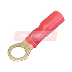 PDP00742-Red Insulated Heat Shrinkable Ring Terminal, Connector Size 5.3mm, Conductor Size 0.5-1.5mm², Cable Size 9-21/0.30mm-PSV Parts Direct