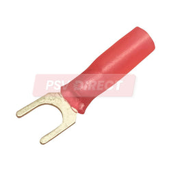PDP00746-Red Insulated Heat Shrinkable Fork Connector, Connector Size 5.3mm, Conductor Size 0.5-1.5mm², Cable Size 9-21/0.30mm-PSV Parts Direct