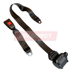 PDP00989-3 Point Inertia Seat Belt and Buckle, Buckle Connection Length 320mm, Webbing Length Retractor to End Bracket 2650mm-PSV Parts Direct