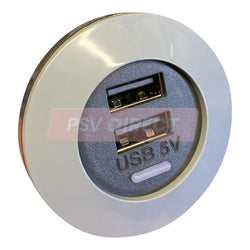 PDP00994-12/24V Double Output USB Charging Point-PSV Parts Direct