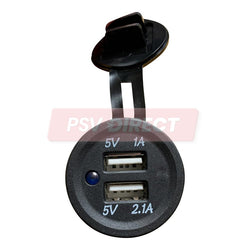 PDP01000-Pole Mount Dual USB Charging Point-PSV Parts Direct