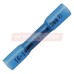 PDP18048-Blue Self Adhesive Heat Shrink Butt Connector, Conductor Size 1.5-2.5mm², Cable Size 21-35/0.30mm