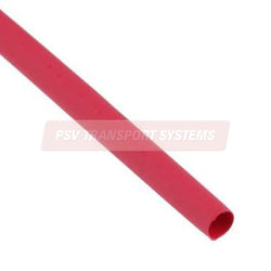 PDP18249-Red Heat Shrink Tube, I/D Unshrunk: 4.8mm, I/D Fully Shrunk: 2.4mm, Shrink Ratio: 2:1, 1.2 Metre Length