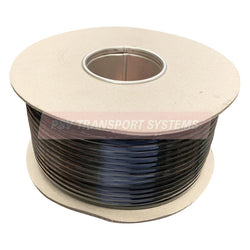 PDP01217-Twin Core Flat PVC Auto Cable, 2 x 28/0.30mm, 1.00mm2 17.5 Amp, Red/Black, Sheathed Black, 100M Roll-PSV Parts Direct