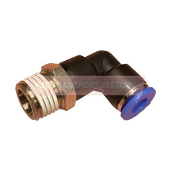 PDP01235-Pneumatic Fitting Connector, Swivel Elbow - Taper Thread, Internal Diameter: 6mm, Thread Size: 1/4"-PSV Parts Direct