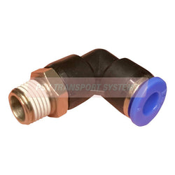 PDP01234-Pneumatic Fitting Connector, Swivel Elbow - Taper Thread, Internal Diameter: 6mm, Thread Size: 1/8"-PSV Parts Direct