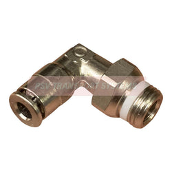 PDP01272-Pneumatic Fitting Connector, Swivel Elbow – Taper Thread, Internal Diameter 4mm, Thread Size 1/8"-PSV Parts Direct