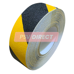 PDP00029-Self Adhesive Anti-Slip Surface Grip Roll Black/Yellow, 50mm x 18.3m-PSV Parts Direct