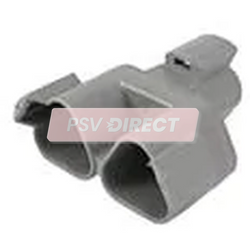 PDP00049-DT Sealed Connector Receptacle, Inline, 3 Way, Cable Size 0.5 -2mm, 13A, 250VDC, DT04-3P-P007-PSV Parts Direct