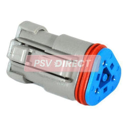PDP00052-3 way Deutsch sealed connector plug lnline 13a 250VDC cable size 0.5-2mm, DT06-3S-P006-PSV Parts Direct