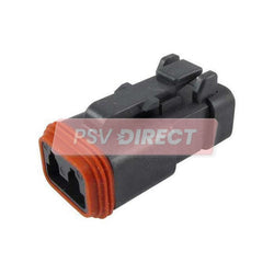 PDP00056-2 way Deutsch sealed connector plug lnline 13a 250VDC cable size 0.5-2mm, DT06-2S-EP06-PSV Parts Direct