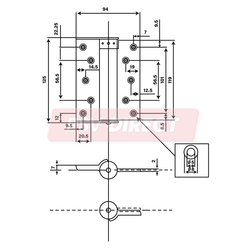 PDP00091-Compact Single Action Spring Hinge 5" (125mm)-PSV Parts Direct