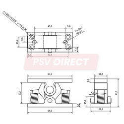 PDP00107-Door Retaining Catch, Zinc Plated-PSV Parts Direct
