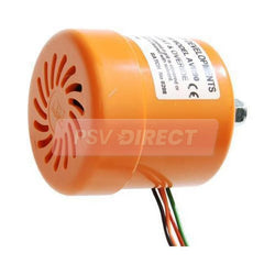 PDP00168-Medium Duty Tonal Backalarm with Built In Nightshift when Side Lights in use and Nightshift Override when Fog Lights In Use 12-48V 4 Wire, 100 Decibel-PSV Parts Direct