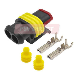 PDP00230-Superseal Connector 1.5mm Female Blade Housing supplied with Terminals and Seals, 2 Way-PSV Parts Direct