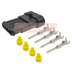 PDP00234-Superseal Connector 1.5mm Male Blade Housing supplied with Terminals and Seals, 4 Way-PSV Parts Direct