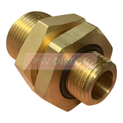 PDP00322-Straight Bulkhead Adaptor, Thread A M16 x 1.5, Thread B M22 x 1.5, Thread C M16 x 1.5-PSV Parts Direct