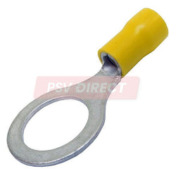 PDP00698-Yellow Ring Terminal, Connector Size 13mm, Conductor Size 3-6mm², Cable Size 44-84/0.30mm-PSV Parts Direct