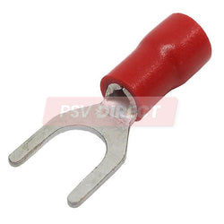 PDP00700-Red Fork Connector, Connector Size 5.3mm, Conductor Size 0.5-1.5mm², Cable Size 9-21/0.30mm-PSV Parts Direct