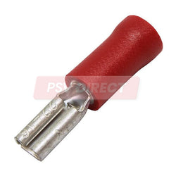 PDP00703-Red Push On Terminal, Connector Size 2.9mm, Conductor Size 0.5-1.5mm², Cable Size 9-21/0.30mm-PSV Parts Direct