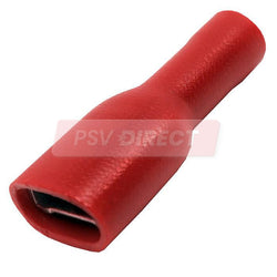 PDP00711-Red Push-on Terminal, Connector Size 6.3mm, Conductor Size 0.5-1.5mm², Cable Size 9-21/0.30mm-PSV Parts Direct
