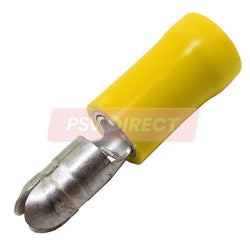PDP00726-Yellow Nipple Terminal, Connector Size 5mm, Conductor Size 3-6mm², Cable Size 44-84/0.3mm-PSV Parts Direct