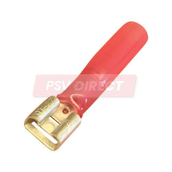 PDP00753-Red Fully Insulated Heat Shrinkable Push-on Terminal, Connector Size 6.3mm, Conductor Size 0.5–1.5mm², Cable Size 9 – 21/0.30mm-PSV Parts Direct