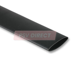 PDP1106-Black Adhesive Heat Shrink Tube, I/D Unshrunk: 25.4mm, I/D Fully Shrunk: 8.5mm, Shrink Ratio: 3:1, 1.2 Metre Length-PSV Parts Direct