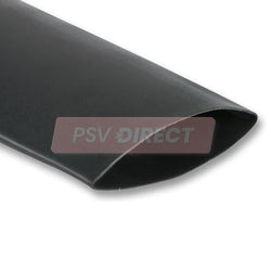 PDP1108-Black Adhesive Heat Shrink Tube, I/D Unshrunk: 50mm, I/D Fully Shrunk: 17mm, Shrink Ratio: 3:1, 1.2 Metre Length-PSV Parts Direct