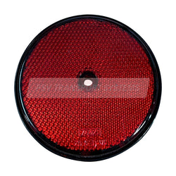 PDP13352-Round Red Reflector, 80mm Diameter