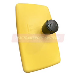 PDP15566-Mirror Head, Yellow, More Convex, 325 x 195mm, Fits 16-28mm Diameter Mirror Arms