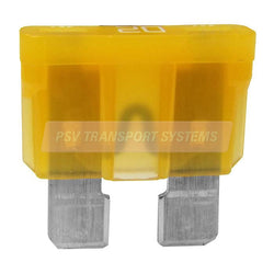 PDP17954-Yellow Blade Fuse, Continuous Rating 20 Amp, Blow Rating 40 Amp