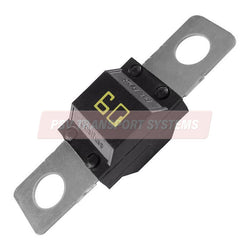 PDP17977-Yellow Midi Type Fuse, Continuous Rating 60 Amp, Blow Rating 120 Amp