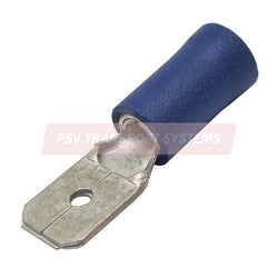 PDP18020-Blue Blade Terminal, Connector Size 6.3mm, Conductor Size 1.5 – 2.5mm², Cable Size 21 – 35/0.30mm