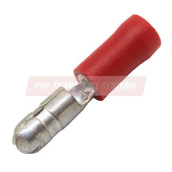 PDP18037-Red Nipple Terminal, Connector Size 4mm, Conductor Size 0.5-1.5mm², Cable Size 9-21/0.30mm