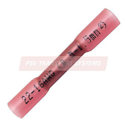 PDP18047-Red Self Adhesive Heat Shrink Butt Connector, Conductor Size 0.5-1.5mm², Cable Size 9-21/0.30mm