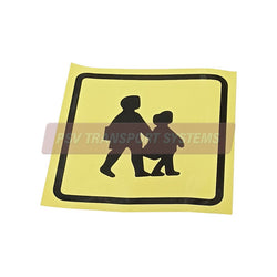 PDP20803-School Bus Sticker, 400 x 400mm