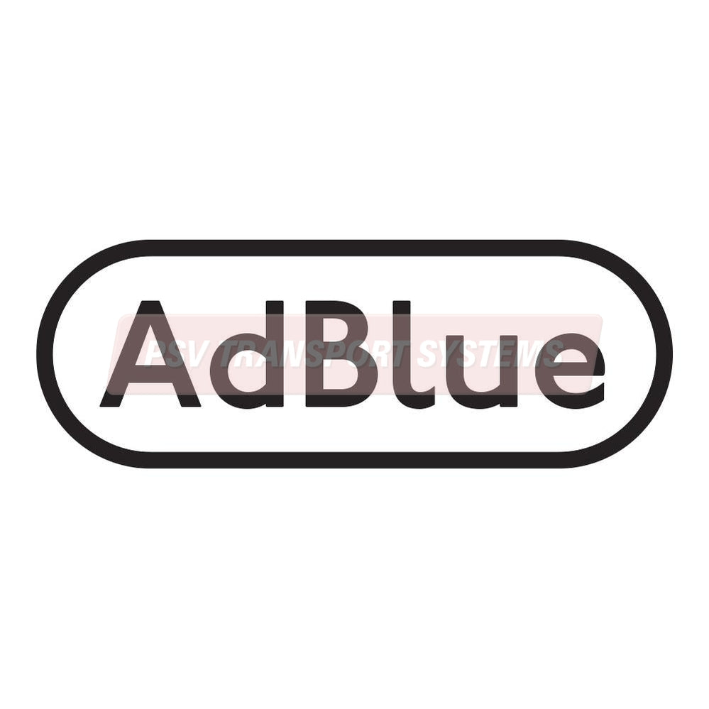 PDP20815-AdBlue Sticker, Black Text on White Background, 28mm Height ...